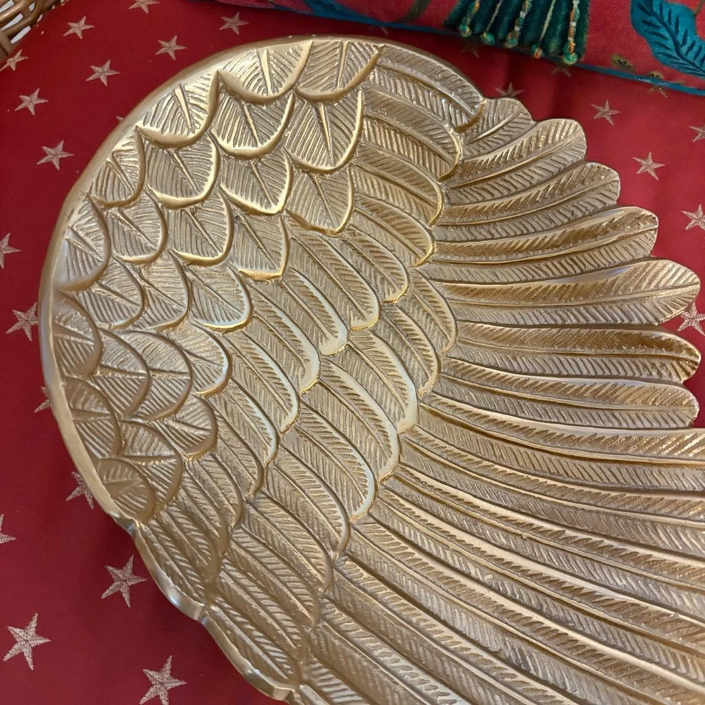 ANGEL WING Gold Decorative Dish! Never used. Gorgeous Accent Piece for many room